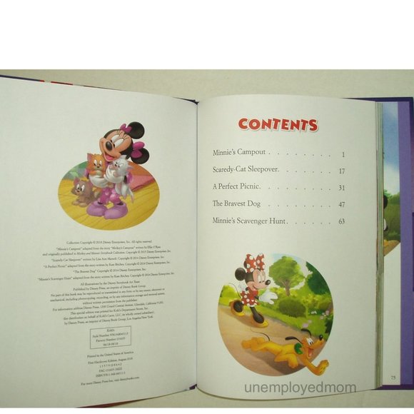 Disney Mickey Minnie Mouse Plush & Books 5 minute Stories Kids Stuffed Animal - Picture 11 of 13